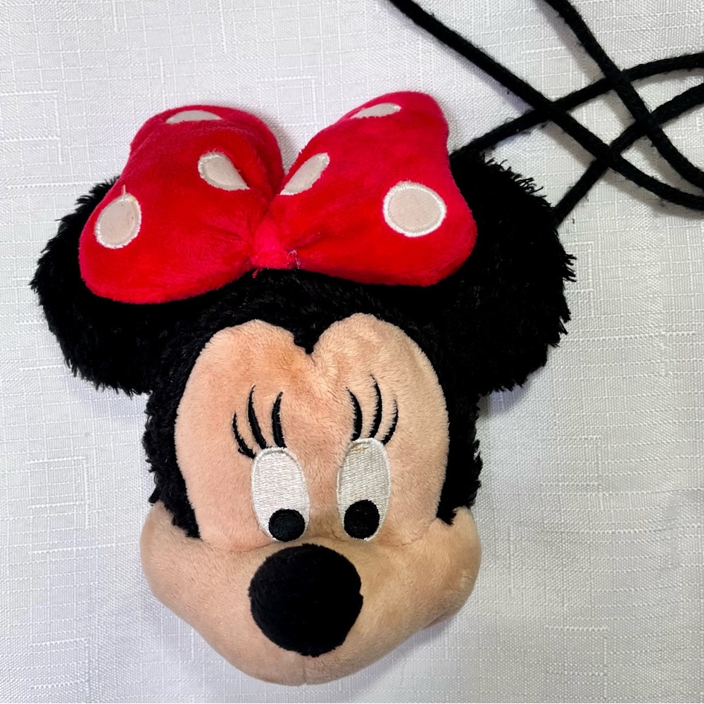 Vintage Minnie Mouse Plush Purse Rare Disneyland Disney World Collectible